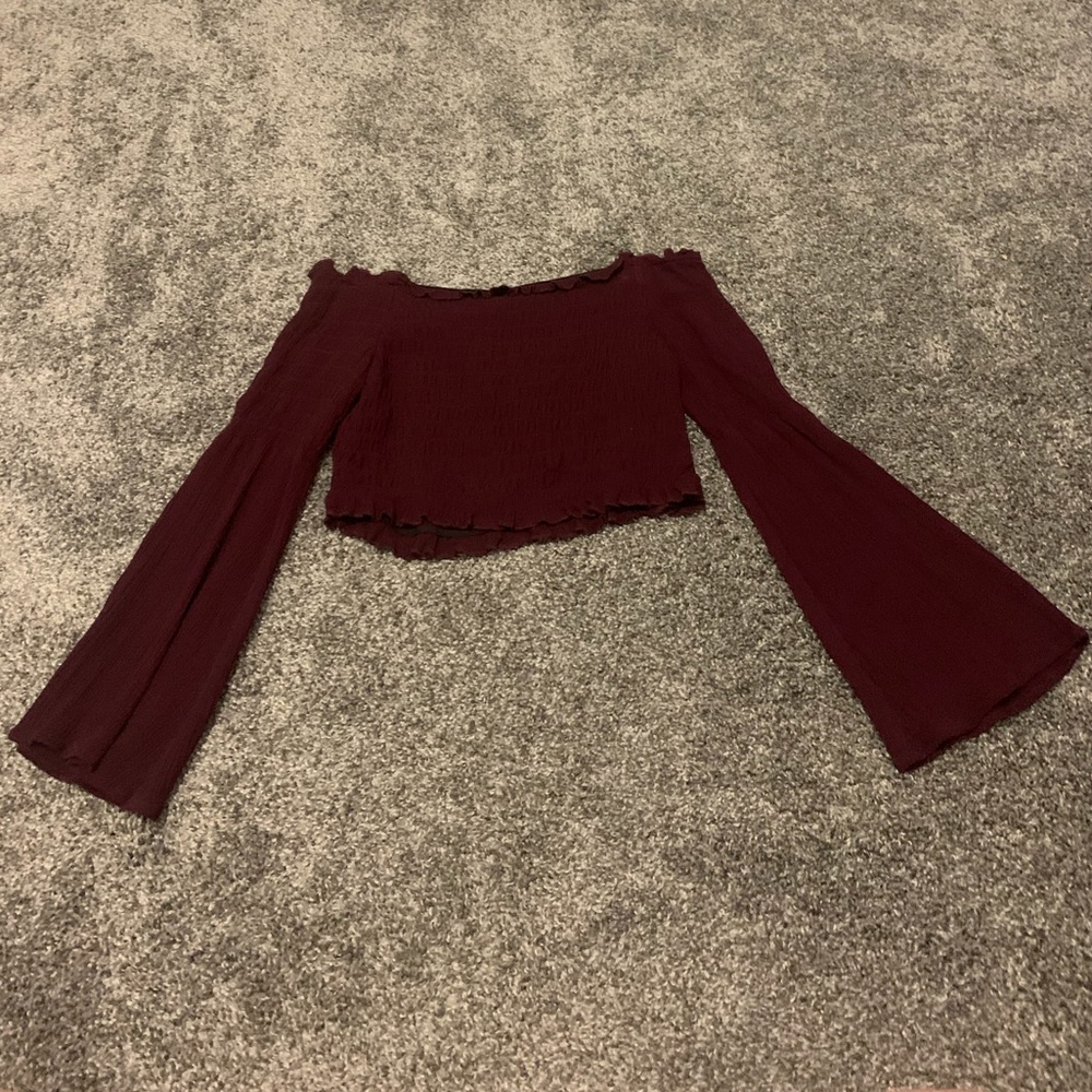 Red off the shoulder top